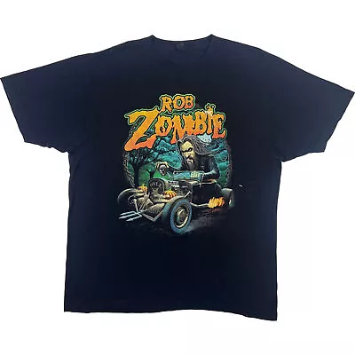 Buy Rob Zombie Hell Bound Dragula Hot Rod Band T-shirt Black Extra Large • 27.99£