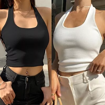 Buy Stylish Women's Backless Camisole Tank Crop Tops Stand Out With Confidence • 8.06£