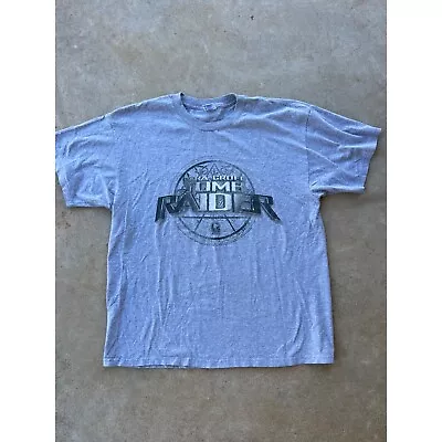Buy Vintage Delta Y2K Taco Bell Tomb Raider Grey Promo T-shirt C1 • 23.33£