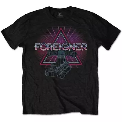Buy Foreigner Men's FORTS05MB04 T-Shirt, Black, XL • 17.30£