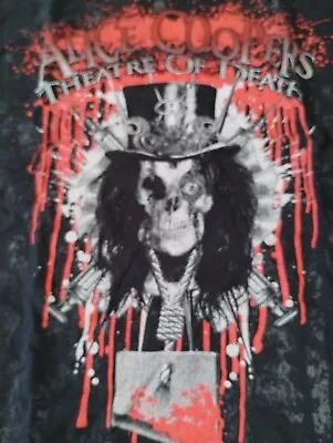 Buy ALICE COOPER - 2009 Bloody Theatre Of Death Soft T-shirt ~Never Worn~ 2XL • 20.50£
