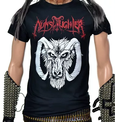Buy NUNSLAUGHTER Satan Is Metal's Master T-Shirt • 29.83£
