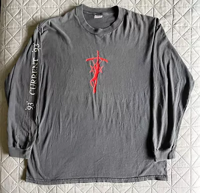 Buy Vintage Current 93  Dogs Blood Rising  XL Long Sleeve T-Shirt Circa Early 1990s • 40.46£