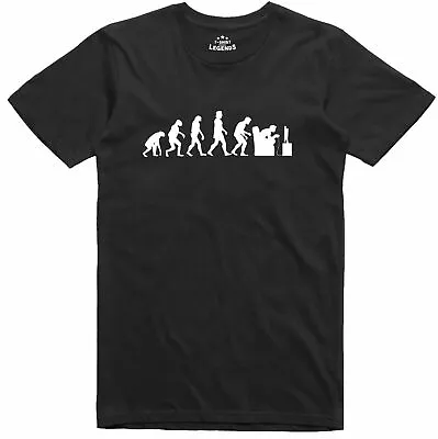 Buy Mens Gamer Funny T Shirt Evolution Of Man To Console Geeky Regular Fit • 11.99£