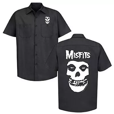Buy Misfits  Skull   Double Sided Work Shirt - S - 3X • 51.15£