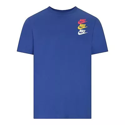 Buy Nike Sportswear Men’s Standard Issue Cotton T-Shirt Game Royal Blue • 17£