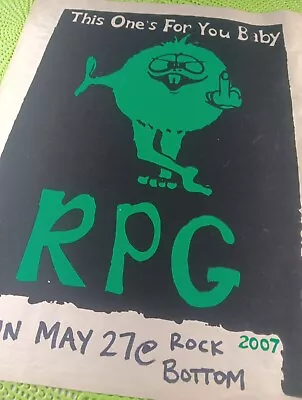 Buy RARE RPG Concert Gig POSTER 2007 LITHO Silk Screen Stoner Rock DOOM SLUDGE METAL • 15.32£