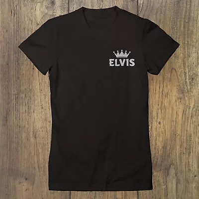 Buy Elvis Presley The King Chest Logo - Women's Elvis Presley T Shirt • 12.99£