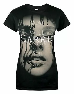 Buy Carrie Black Carrie Short Sleeved T-Shirt (Womens) • 14.95£
