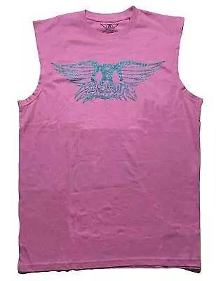 Buy Aerosmith Glitter Print Logo Official Tee T-Shirt Mens Unisex • 16.06£