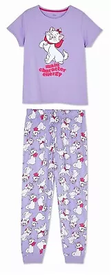 Buy Ladies Pyjamas DISNEY ARISTOCATS Women 18/20 22/24 T-Shirt Long Pants Primark • 23.99£