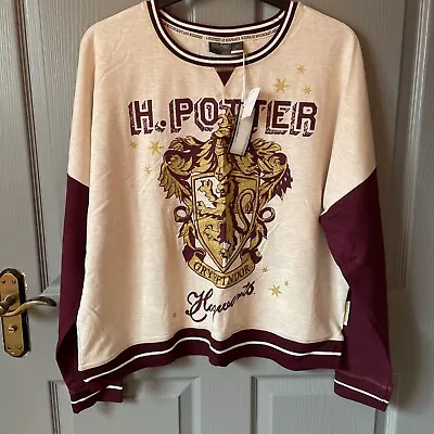 Buy Harry Potter Gryffindor Pyjama Top Sweatshirt By Primark Size XL 18-20 • 12.50£