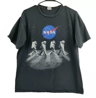 Buy Port Authority NASA Astronauts Beatles Abbey Road Space Walk T-shirt Sz L • 22.39£