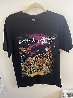 Buy Black Stone Cherry The Darkness Band Graphic T-Shirt Medium UK Tour Rock Merch • 16.99£