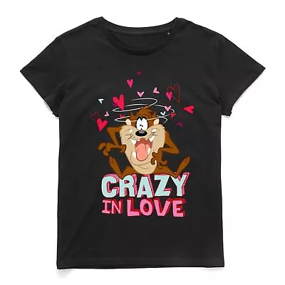 Buy Official Looney Tunes Crazy In Love Tasmanian Devil Women's T-Shirt • 12.99£