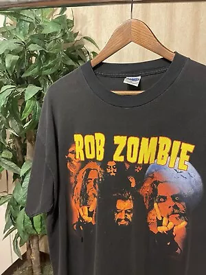 Buy Vintage Rob Zombie T-Shirt Size XL Deftones Korn Slipknot Rammstein • 62.24£