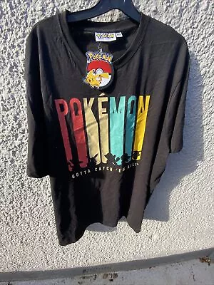 Buy Pokemon 'Gotta Catch Em All' Official T-Shirt - Black 2XL BNWT • 14.99£