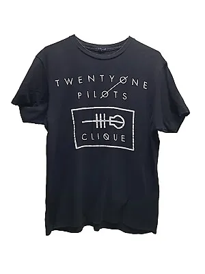 Buy Twenty One 21 Pilots Clique Logo Band Tour T-Shirt Size Medium • 19.80£