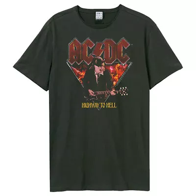 Buy AC/DC Highway To Hell Amplified Charcoal Large Unisex T-Shirt NEW • 23.99£