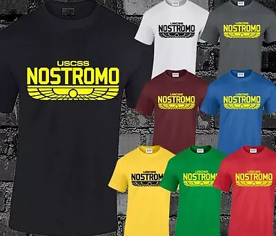 Buy Nostromo Mens T Shirt Top Alien Inspired Cult Sci-Fi Movie Film Fashion S-3XL • 8.99£