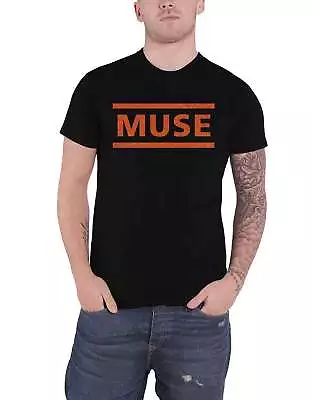 Buy Muse T Shirt Orange Band Logo New Official Mens Black • 16.95£