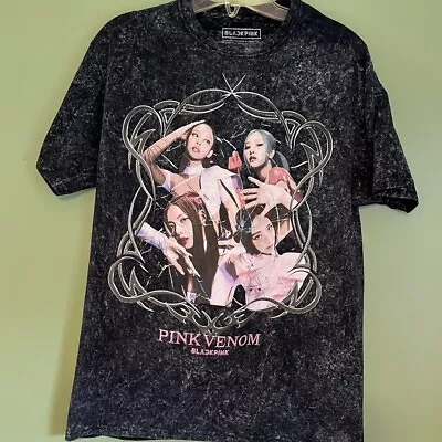 Buy Blackpink Band T Shirt Black Distressed Pink Venom K POP Size SM. Graphic • 7.46£