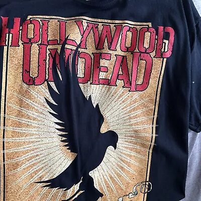 Buy Hollywood Undead Graphic T-Shirt - Black - Adult Unisex Large- Rap Rock • 19.42£