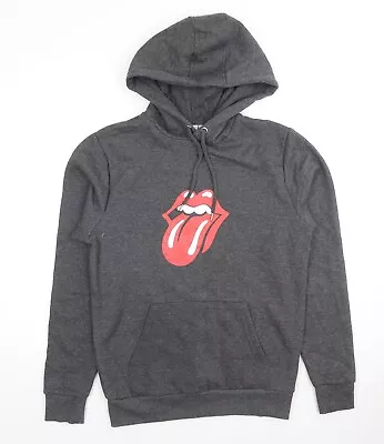 Buy The Rolling Stones Mens Grey Cotton Blend Hoodie Size S - The Rolling Stones • 7.75£