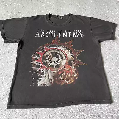 Buy Y2K 2009 REO Arch Enemy The Root Of All Evil Mens T-shirt Black M Faded USA Tee • 60.58£