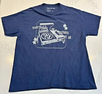 Buy Foo Fighters Official Merchandise Large Mens Tour T Shirt Navy 2024 Record Stars • 35£