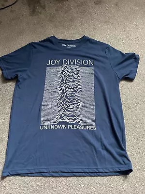 Buy Joy  Division Unknown Pleasures T-Shirt, Size Large,Blue. Officially Licensed • 10£
