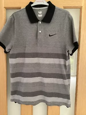 Buy Nike Athletic Dept Striped Polo Shirt - Men’s Size Medium T-Shirt • 8.99£