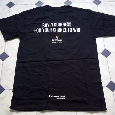 Buy Black Guinness Fruit Of The Loom Short Sleeve T-Shirt Size Small • 4.50£