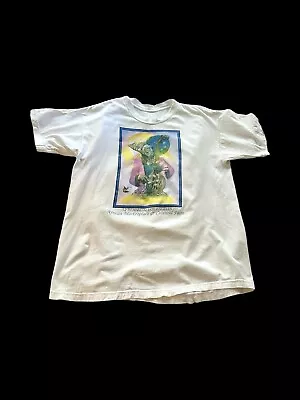 Buy 90’s Vintage Los Angeles African Culture Fair Tshirt Sz XL Distressed White Boho • 29.82£