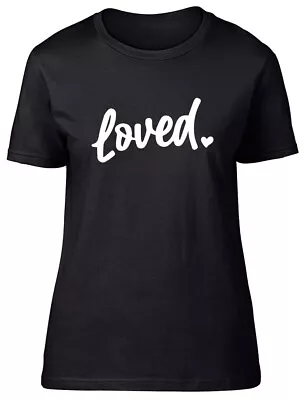 Buy Loved Fitted Womens Ladies T Shirt • 8.99£