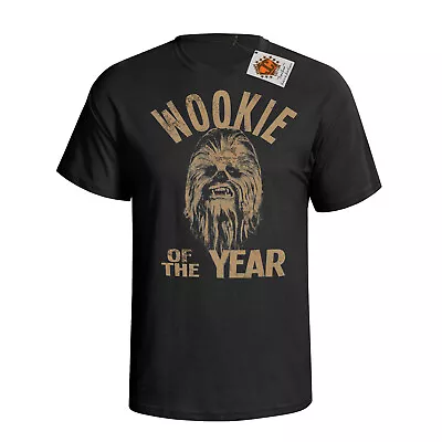 Buy Mens Quality Cotton T-Shirt WOOKIE OF THE YEAR Chewbacca Star Wars Inspired Eco • 13.99£