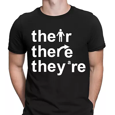 Buy Their There They Are Grammar Teaching Humor Funny Mens T-Shirts Tee Top #D6 • 9.99£