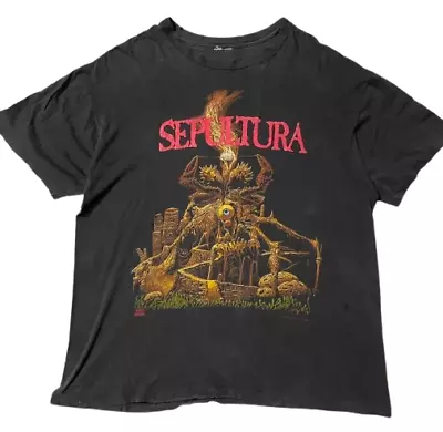 Buy SEPULTURA 90s Hardcore T Shirt Vintage • 146.76£
