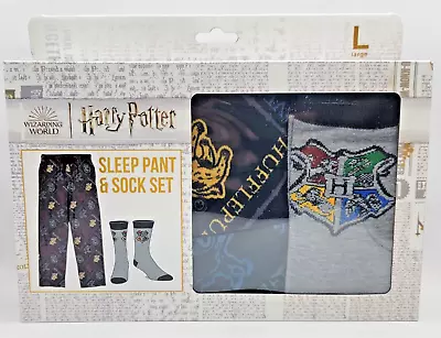 Buy Harry Potter Sleep Pants & Socks HufflePuff Themed Wizards Pajamas • 18.67£