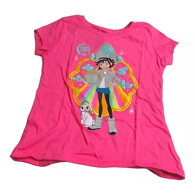 Buy Over The Moon Girls Size M 7/8 Short Sleeve Graphic T-Shirt Pink • 5.44£
