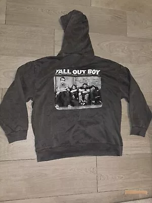 Buy Boohoo Oversized Fall Out Boy Tour Hoodie Size Small BNWT RRP £40 • 19.99£