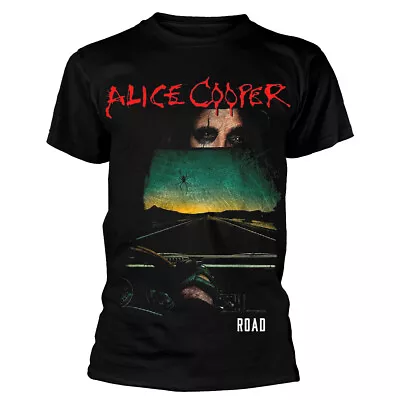Buy Alice Cooper Road Cover Tracklist Black T-Shirt NEW OFFICIAL • 16.79£