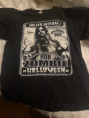 Buy Rob Zombie 2009 Halloween Tour T Shirt • 32.68£