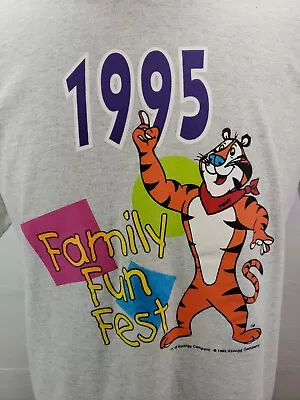 Buy VTG 90s Tony The Tiger Kelloggs Cereal T-Shirt Single Stitch USA Mens XL FOTL • 29.93£
