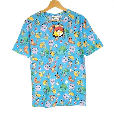 Buy (New) Men's Official Pokemon Allover Print T-Shirt - Size XS / S • 19.99£