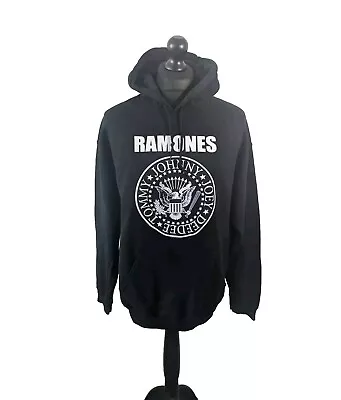 Buy Ramones Hoodie Mens Large 2026 Black Pullover • 15£