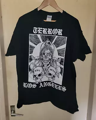 Buy Terror T Shirt Size XL Life & Death Los Angeles Hardcore Punk Metal Rock • 19.99£