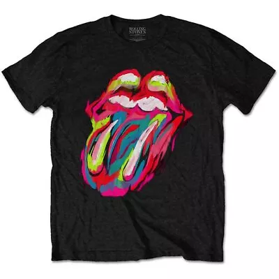 Buy The Rolling Stones Unisex T-Shirt: Sixty Brushstroke Tongue (Medium) • 16.87£