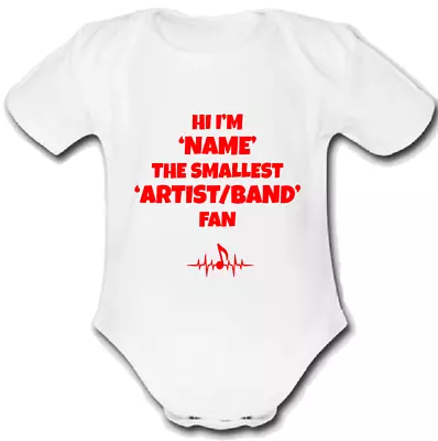 Buy Hoodie @ Allen Babygrow Baby Vest Grow Music Pesonalised Fan Gift R • 9.99£