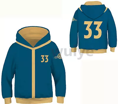 Buy Kids Boys Game Fallout 3D Hoodie Cosplay Costume Sweatshirt Hooded Pullover Tops • 13.99£